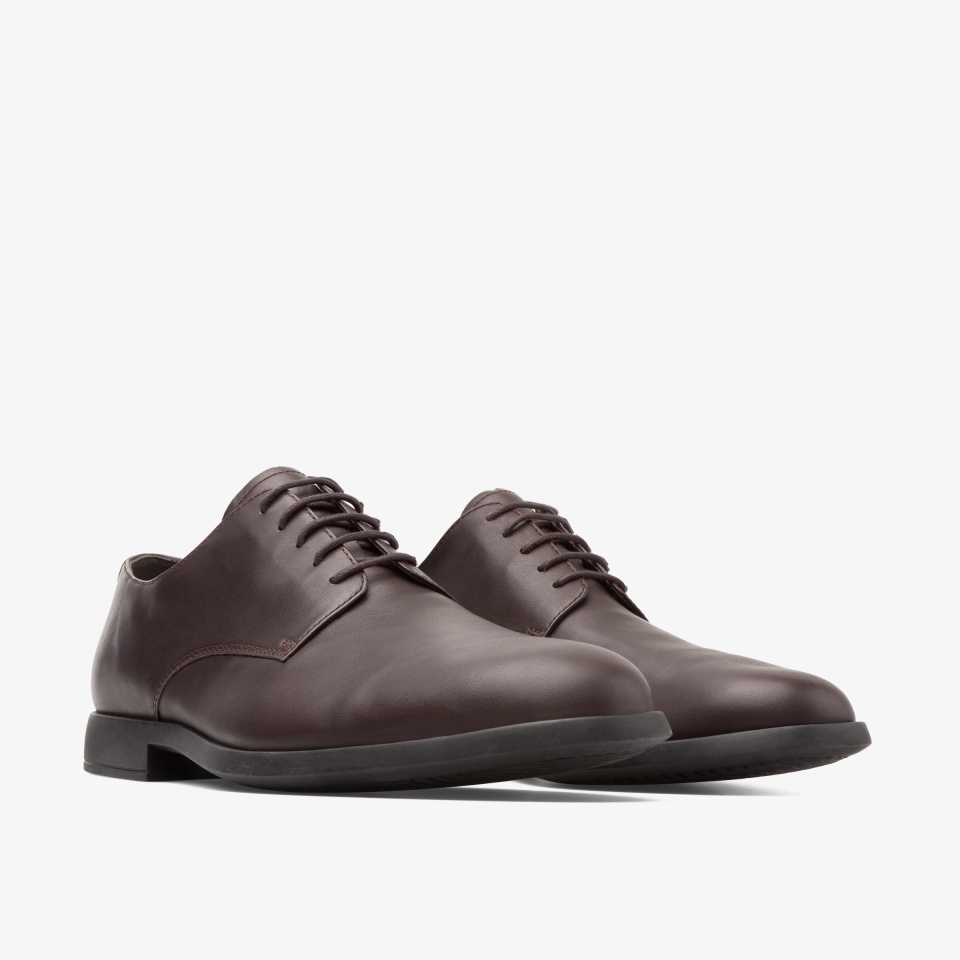 Zapatos de Vestir Camper Truman Hombre - Marrones Oscuro | Camper Online + 8527NOMXH